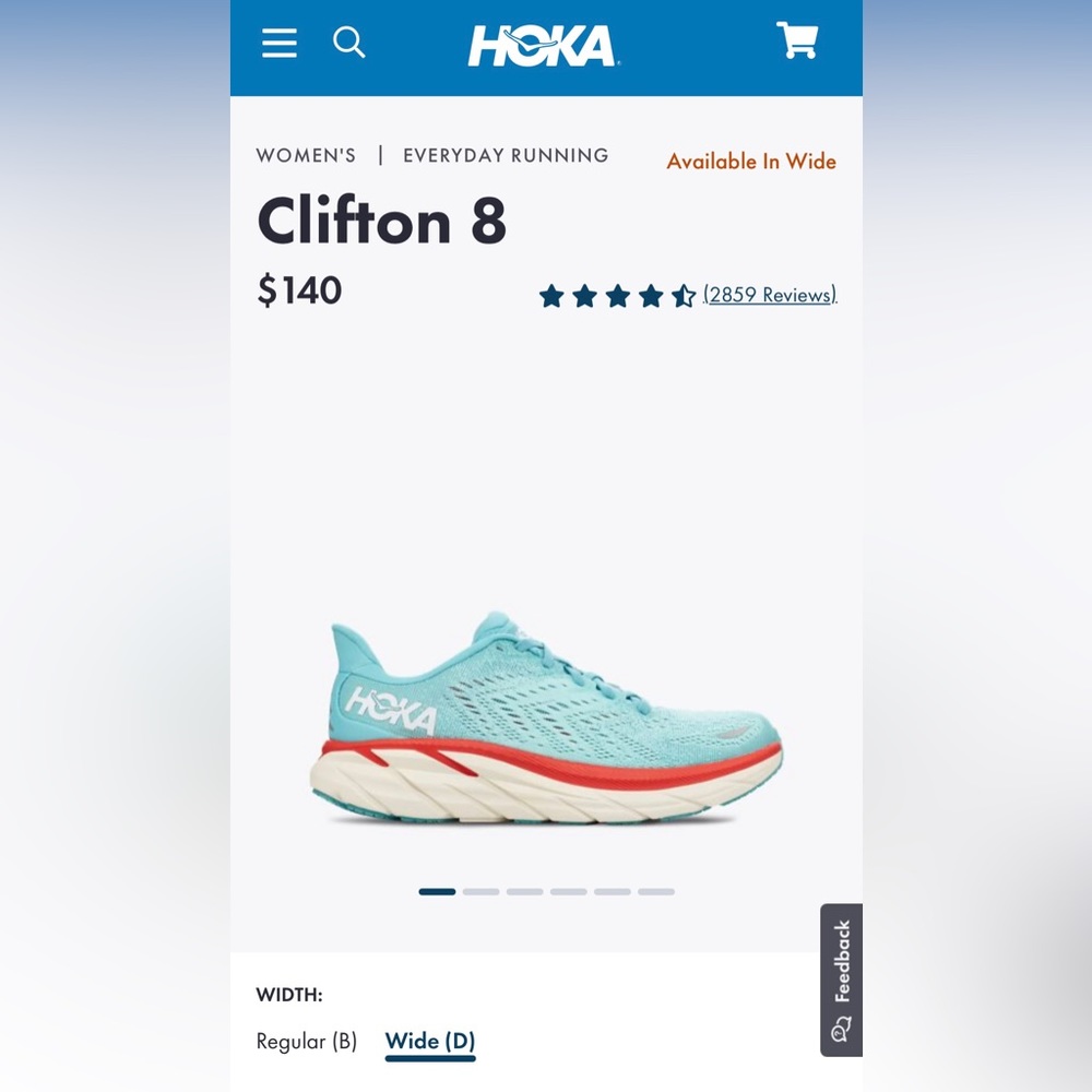 HOKA CLIFTON 8 women's shoe size 9 good conditions, I accept offers